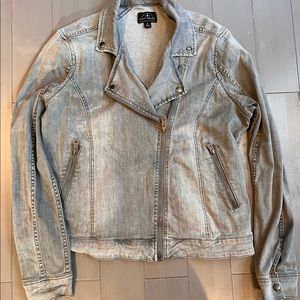Lucky brand denim motorcycle jacket